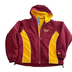 Vintage Starter Jacket Florida State 90s Fleece Lined F